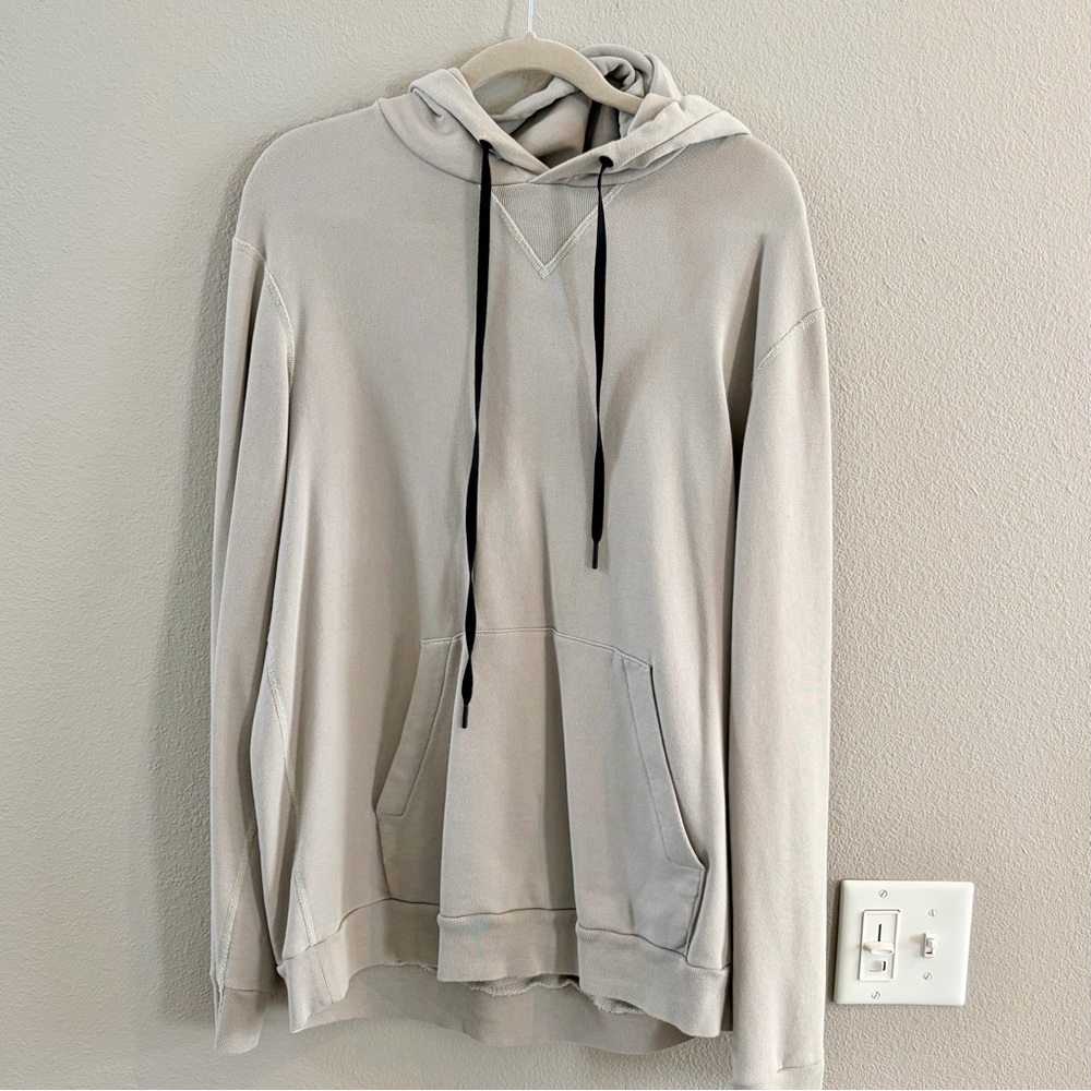 Men’s Large Theory Beige Hoodie